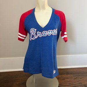 Nike Atlanta Braves V-Neck T-Shirt – Size M
